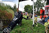 01-10-2022 Breda - De brandweer heeft met haar eigen hulpverleningsvoertuig de auto uit het water getakeld. - Fotokrant