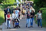 26-05-2023 Breda - Op de laatste avond van de avondvierdaagse in de Haagse Beemden trok de stoet van 700 wandelaars langs de buitenkant van de wijk. - Fotokrant