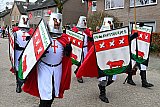 15-02-2026 Bavel - CV De Kopstootjes trok in de optocht in Baviaonenland in ridder tenue ten strijde tegen een parkeerplaats.  - Fotokrant