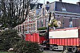 13-01-2020 Breda - De klein gezaagde zieke monumentale kastanjebomen werden afgevoerd in grote vrachtwagens. - Fotokrant
