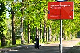 02-05-2026 Breda -  Om mensen duidelijk te maken dat de droogte voor brandgevaar zorgt heeft de gemeente borden geplaatst om te waarschuwen voor Natuurbrandgevaar. - Fotokrant
