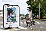 20-08-2020 Breda - Vrijwel alle evenementen zijn vanwege het Coronavirus afgelast. Vooralsnog gaat BredaPhoto nog door .In abris door de stad word het fotofestival aangekondigd. - Fotokrant
