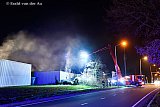 24-02-2019 Breda - Aan de rand van de Haagse Beemden is de kaarsenfabriek uitgebrand.De GRIP 1 brand zorgde voor veel rook en een stank in de wijk - Fotokrant
