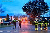 04-01-2019 Terheijden - Bij een grote brand op een industrieterrein is de brandweer opzoek naar water. - Fotokrant