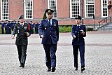 30-09-2022 Breda - Commandant van de Koninklijke Militaire Academie Kolonel Baksteen treed aan om zijn toespraak voor de geslaagden officieren te houden. - Fotokrant