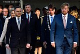 29-10-2019 Breda -  Koning Willem Alexander kwam samen met de Poolse President Andrzej Duda en zijn vrouw Agata Kornhauser naar Breda. om 75 jaar bevrijding door de Polen te herdenken. - Fotokrant