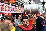 22-02-2020 Breda - Kort na de opening van het carnaval werden de 1e legen fusten bier al afgevoerd. - Fotokrant