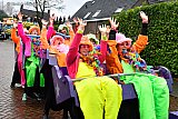 03-03-2019 Ulvenhout - Deze carnavalsvierders deden tijdens de carnavalsoptocht alsof ze in een achtbaan zaten. - Fotokrant