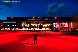 25-08-2020 Breda - Het is Code Rood in de evenementenbranche.De enorme evenementenhal van Breepark kleurde daarom rood . Door het Coronavirus dreigen 51.000 mensen die  in de cultuur werken in de problemen te komen. In heel het land kleurde om een signaal aan het kabinet af te geven panden rood. - Fotokrant