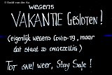 20-10-2020 Breda - Verschillende horeca bedrijven uit het land voerde vandaag een rechtzaak tegen de overheid omtrend de verscherpte Coronamaatregelen . Ze verloren en moeten dichtblijven. Deze tekst op een kroeg in Breda spreekt boekdelen. - Fotokrant