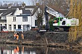 31-01-2024 Terheijden - Langs rivier De Mark word een dijk gebouwd. Dit om te zorgen dat het dorp droge voeten houd bij extreem hoog water. - Fotokrant