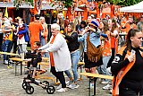 16-06-2024 Breda - Het Nederlands elftal heeft op het EK Polen verslaan met 1-2 dat vierde men met een polonaise in De Oranjestraat van Breda.  - Fotokrant