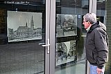 18-12-2025 Breda - Op de benedenverdieping  van het nieuwe complex De Post hangen voor de ramen historische foto's die zijn afgedrukt van 40 unieke oude glasnegatieven uit de periode 1905 -1940 . - Fotokrant