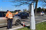 25-03-2020 Meer -Belgie zit op slot vanwege het Coronavirus en niet alleen op de snelweg maar ook op provinciale wegen staat de belgische politie te controleren. - Fotokrant