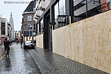 27-01-2021 Breda -  Wie lange tijd niet in de binnenstad is geweest zou denken dat men nog steeds met de verbouwing van de vernieuwde Houtmarktpassage bezig is. - Fotokrant
