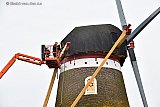20-01-2020 Bavel - Aan korenmolen De Hoop vind momenteel groot onderhoud plaats. - Fotokrant