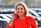 25-03-2019 Breda -  Koningin Maxima bij haar aankomst bij het NAC stadion. Ze opende hier de week van het geld. - Fotokrant