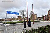 30-03-2024 Breda - De vorig jaar overleden schrijfster Marga Minco heeft als eerbetoon de benaming van een plein gekregen niet ver van haar voormalig woonhuis. Minco wist bij haar overlijden dat er een plein naar haar genoemd zou worden.  - Fotokrant