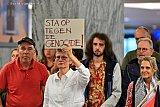 31-07-2025 Breda - De actievoerders willen dat men op staat tegen de genocide. - Fotokrant
