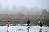 27-12-2025 Breda - In het buitengebied schaatsen kinderen op natuurijs. Het gaat om een veld waar door natuurlijke weg een klein laagje water op staat van een paar centimeter dat helemaal bevroren is.   - Fotokrant