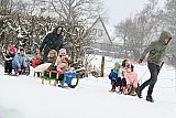07-01-2026 Breda - Sofie was jarig en hield haar kinderfeestje tot grote vreugde van de genodigde in de sneeuw.  - Fotokrant