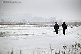 08-01-2026 Breda - In het buitengebied ligt ondanks de dooi nog een flink pak sneeuw. Wie vrij is kan er heerlijk wandelen.  - Fotokrant