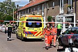 19-08-2019 Breda - Trauma artsen verlaten de woning en gaan terug naar de traumahelikopter. - Fotokrant