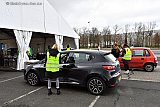17-03-2021 Breda -  In de stad is een Drive In neergezet waar mensen met hun eigen auto doorheen kunnen om te stemmen voor de Tweede Kamer verkiezingen.
 - Fotokrant