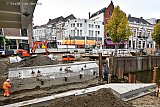 15-11-2024 Breda - De nieuwe fundering van de nog te bouwen Tolbrug is inmiddels zichtbaar geworden.  - Fotokrant