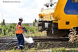 09–09-2019 Breda - Ook op het spoor lag de koelvloeistof. De rails werd schoongespoten door een gespecialiseerd bedrijf. - Fotokrant