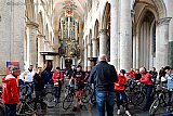 25–10-2019 Breda - In de Grote of Onze Lieve Vrouwe kerk werd bekend gemaakt dat de route van de VUELTA door de kerk heen gaat. - Fotokrant
